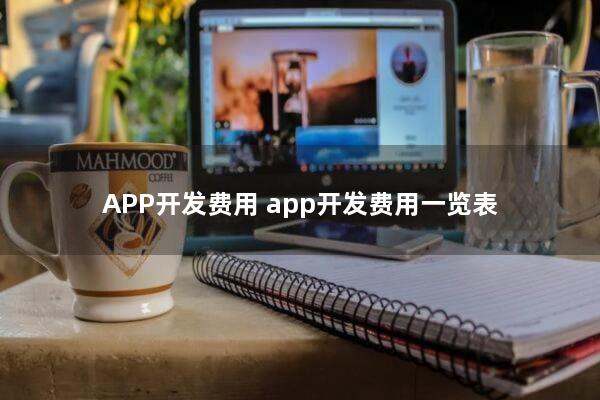 APP开发费用 app开发费用一览表